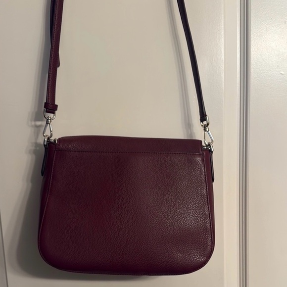 Kate Spade Deep Burgundy Shoulder Bag w/ Crossbody strap. - Picture 4 of 5